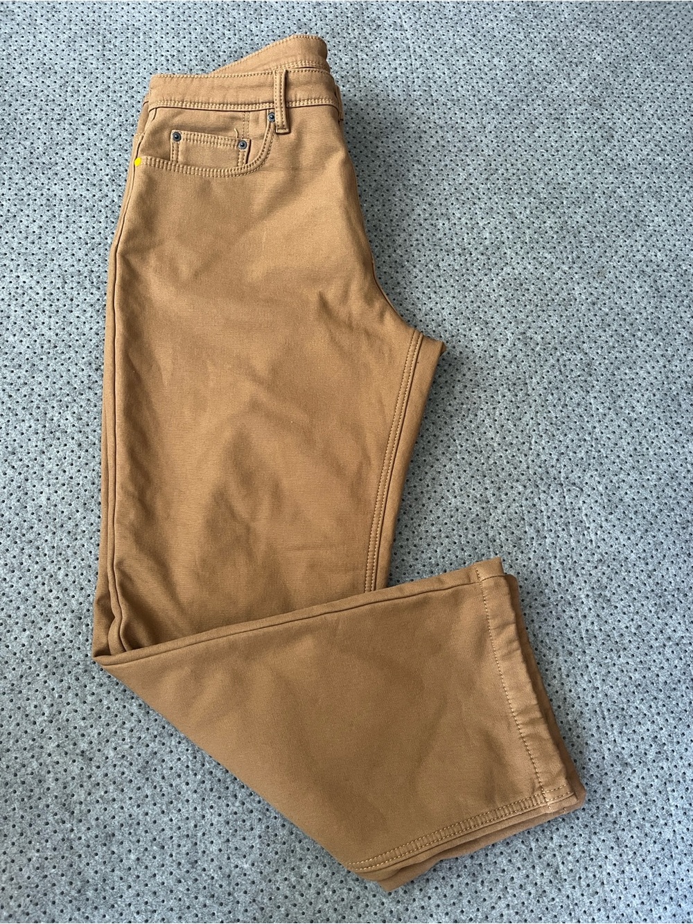 Men's Slim Straight Pants in Tan
